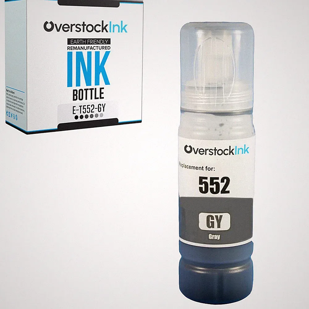 1PK T552 552 Gray Ink Bottle Compatible for Epson EcoTank Photo ET-8500 ET-8550