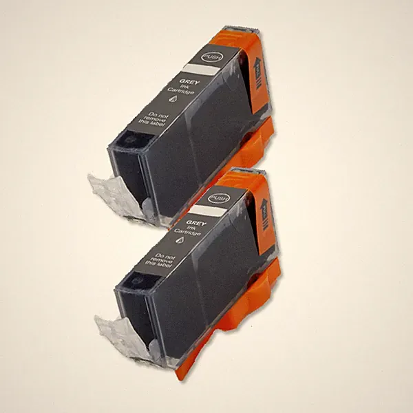 2 GRAY Ink Cartridge for Canon Printer CLI-221GY Pixma Photo MP980 MP990