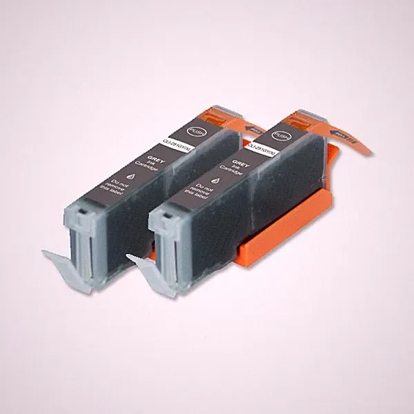 2 PK GRAY Printer Ink Cartridge + LED Chip for CLI-271XL MG7720 TS9020 TS8020