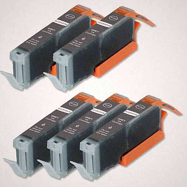 5 GRAY Printer Ink with chip for Canon 271 Pixma TS8020 TS9020 MG7720