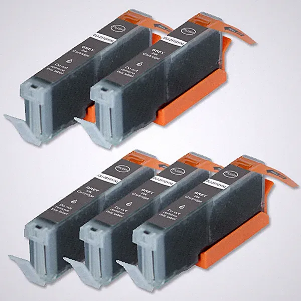 5 PK Gray Printer Ink Compatible for CLI 271 XL MG7720 MG7700 TS9020 TS8020
