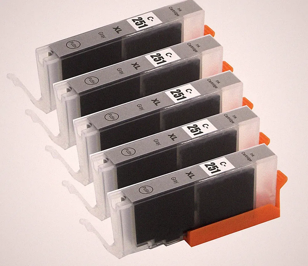 5P XL GRAY Printer Ink for Canon CLI-251GY CLI-251 MG7120 MG7520 iP8720 MG6320