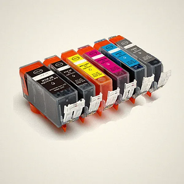 6PK Combo Printer Ink plus grey for Canon 220 221 MP980 MP990