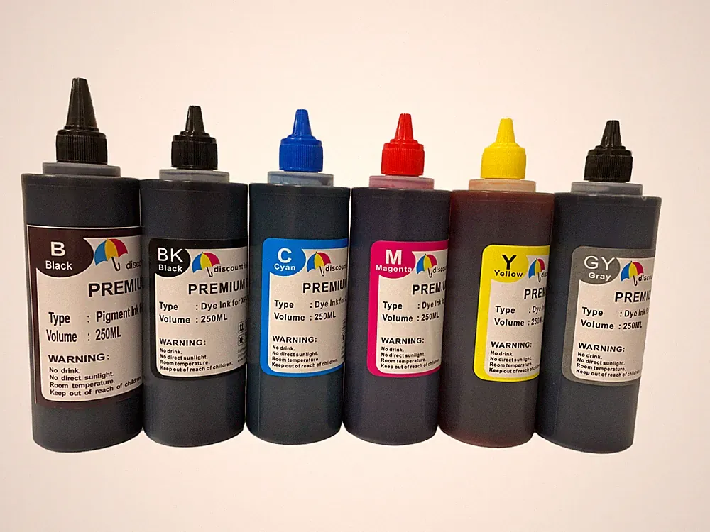 6X250ML Premium dye refill Ink alternative for EcoTank ET-8500 ET-8550 T552