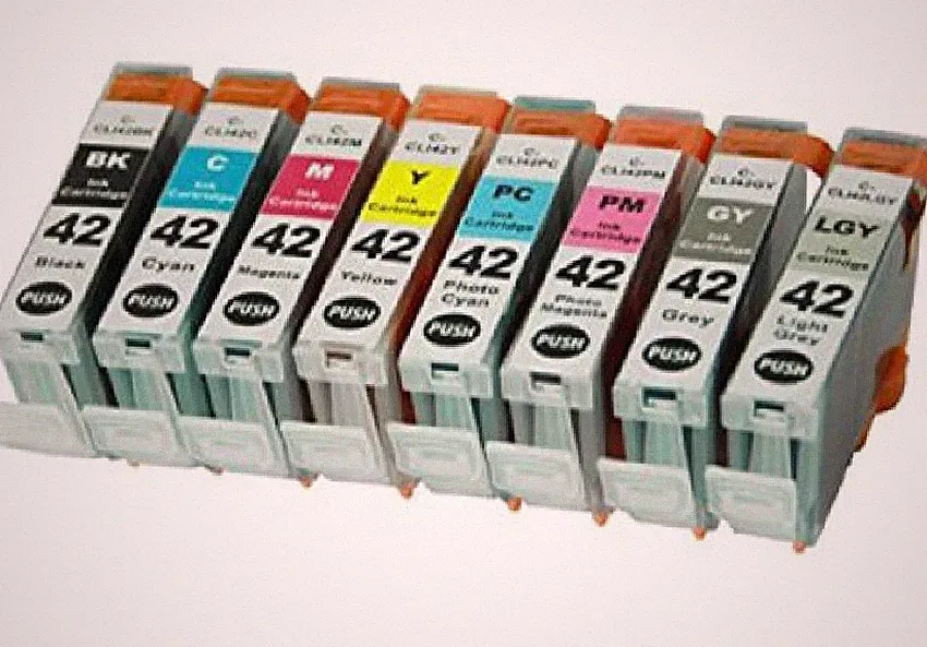 8 Pack Printer Ink Cartridge Combo full Set for Canon Pixma CLI-42 Pixma Pro 100