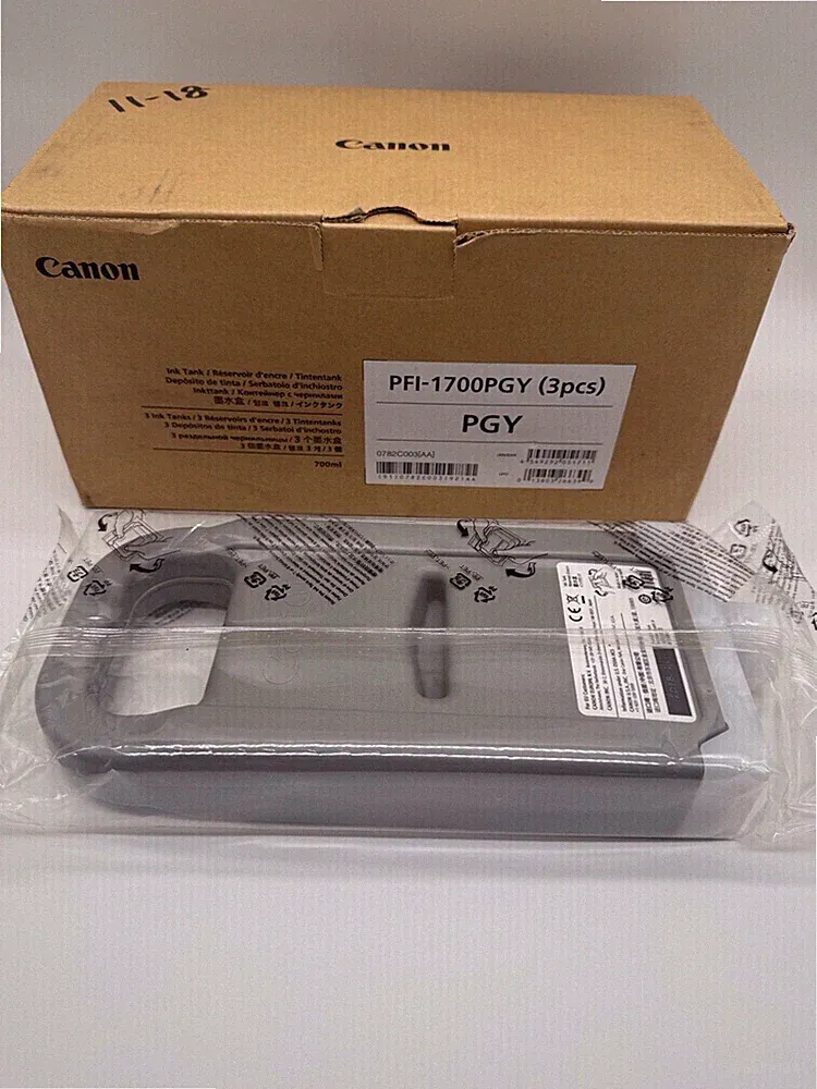 Canon PFI-1700 PGY Genuine Ink Cartridge Photo Gray 700ml OEM Expired