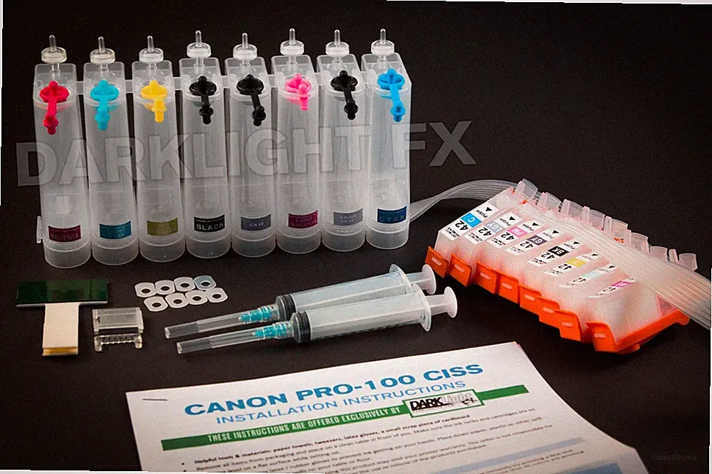 CISS for Canon Pro-100 CLI-42 cartridge w/ chip (no ink) Bulk Refill CIS System