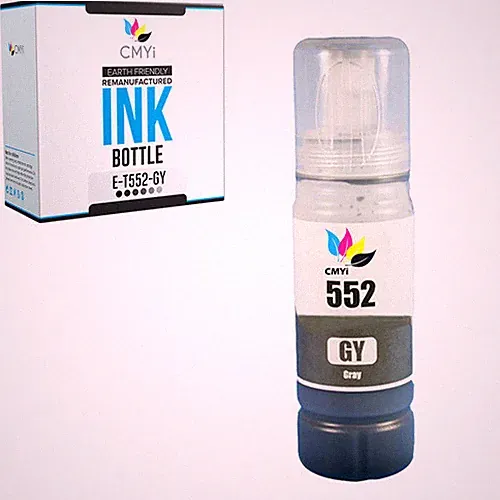 Compatible Epson 552 Gray Ink Bottle for Epson EcoTank ET-8500 and ET-8550