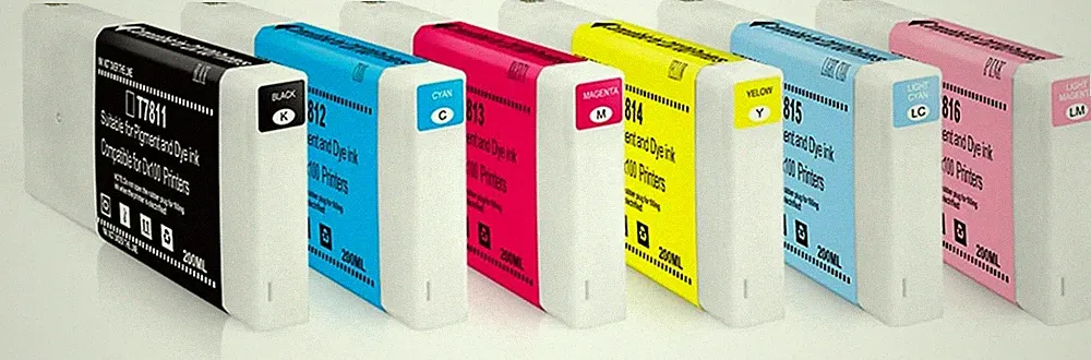 DX100 Ink Cartridge for Fujifilm DX VIVIDIA Frontier-S DX100 Printer 200ML 6Pack