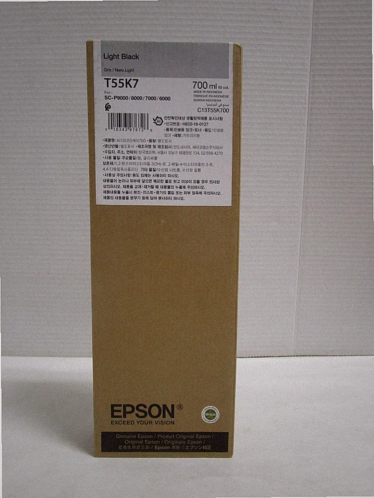 EPSON T55K7 Ink Cartridge PRINTER Light Black Date 2025 NEW SEE PHOTOS