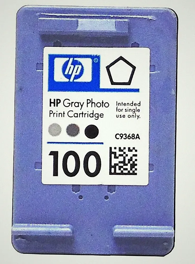 HP 100 Gray Photo Ink Cartridge C9368AN