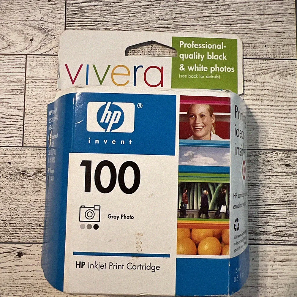 HP 100 Gray Photo Ink Cartridge-New old stock