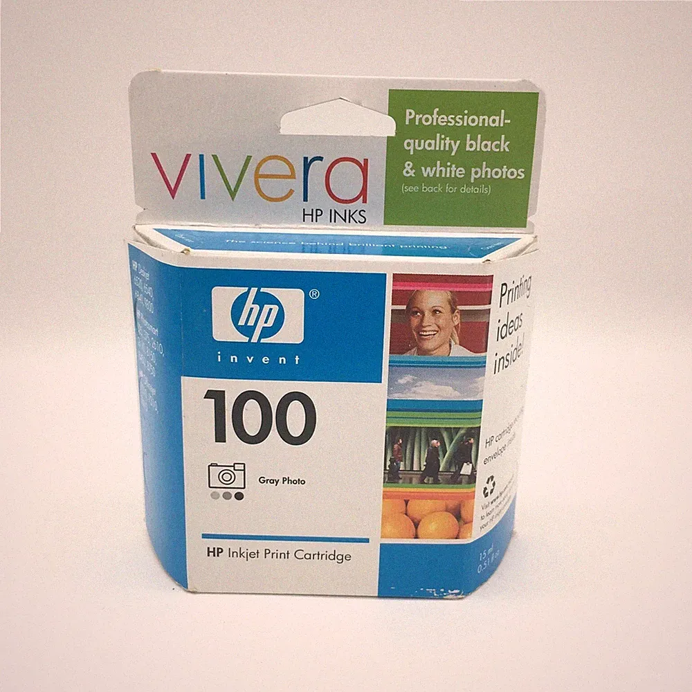 NEW GENUINE HP INKJET HP 100 C9368AN Gray Photo Ink Cartridge Exp 05/2006