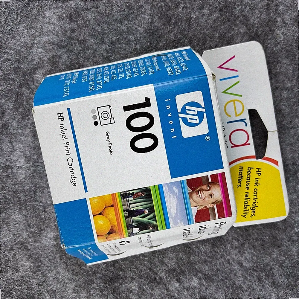 NEW Sealed Genuine HP 100 C9368AN Gray Photo Ink Cartridge Deskjet Officejet