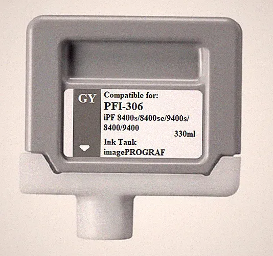 PFI-306 Gray Ink Cartridge for Canon IPF 8400s 8400se 9400s 8400 9400 PFI306GY