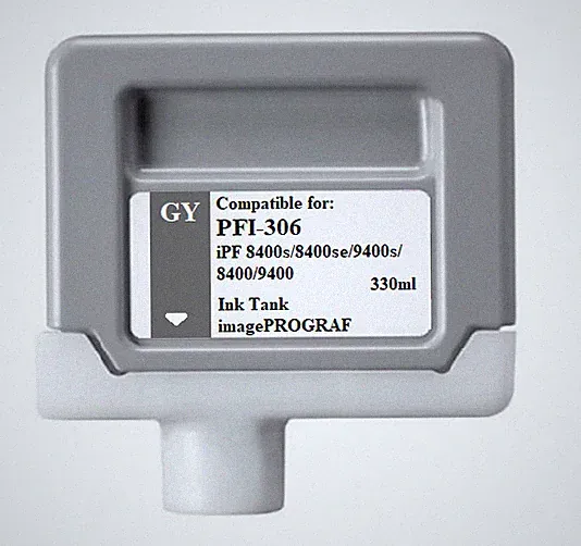PFI306 Gray Ink Tank For Canon IPF 8400s 8400se 9400s 8400 9400 PFI306GY