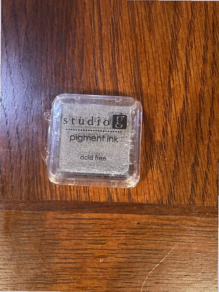 Studio G Gray Pigment Ink Acid-Free Non-Toxic, Small, Compared to a dime