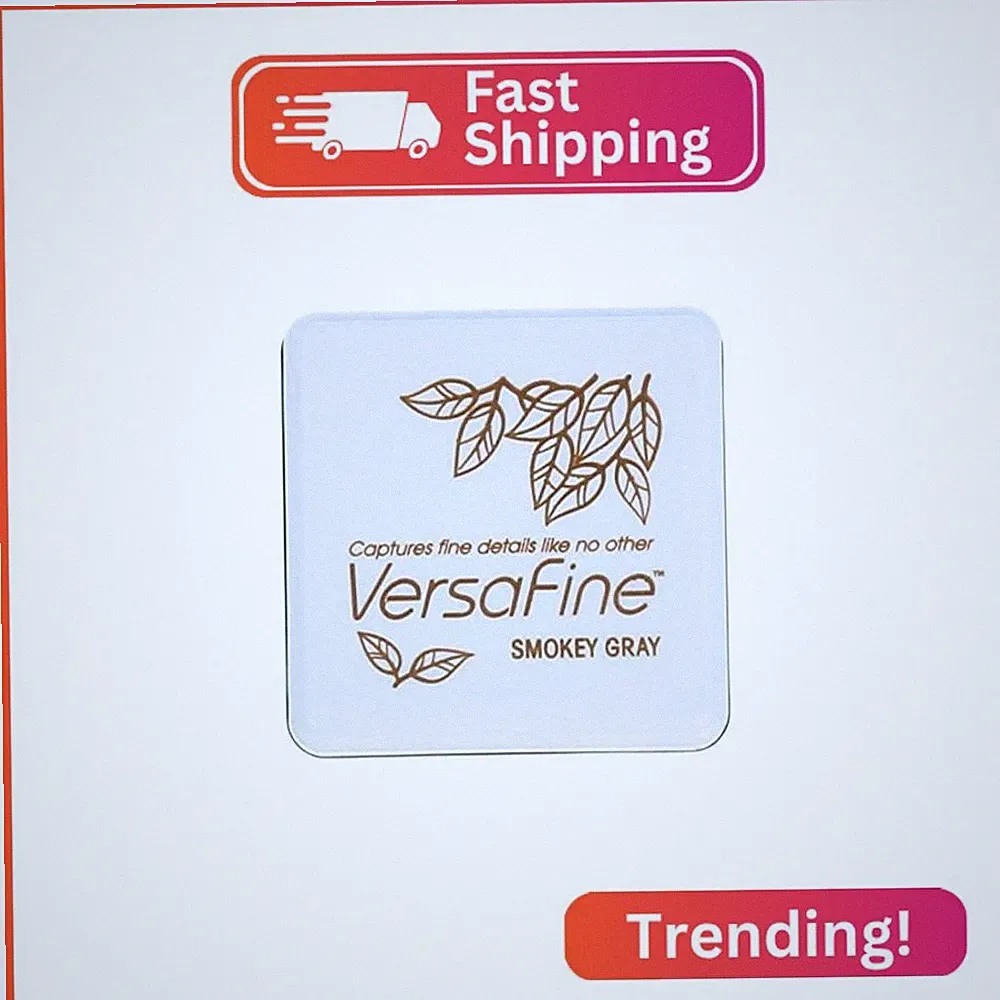 Tsukineko Small-Size VersaFine Instant Dry Pigment Ink, Smoky Gray